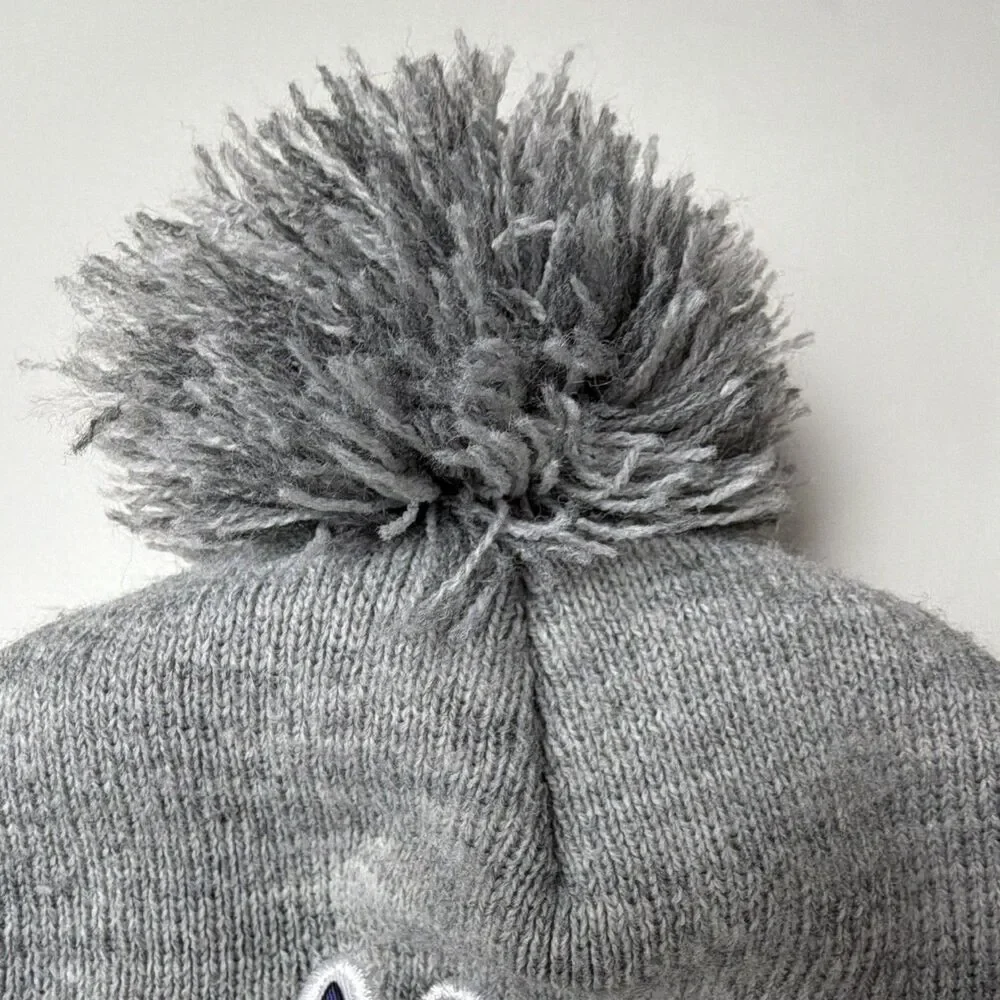 Bluey Bingo Unisex Kids Knit Beanie Ear Flap Pom-Pom Hat Gray One Size